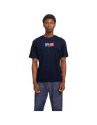 Jack & Jones Tricou JACK &JONES Corp Graphic 38415 - Albastru inchis
