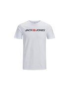 Jack & Jones Tricou JACK &JONES Corp Logo 14945 - Alb