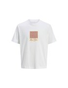 Jack & Jones Tricou JACK &JONES Islington AOP 40210 - Alb