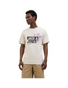 Jack  Jones Tricou JACK &JONES Jaxon LN 45822 - Bej