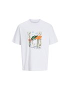 Jack & Jones Tricou JACK &JONES Manchester Sketch 39271 - Alb