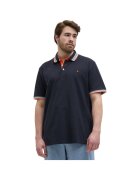 Jack  Jones Tricou JACK &JONES Paulos Polo SS PLS 47056 - Portocaliu/Albastru inchis