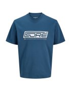 Jack & Jones Tricou JACK &JONES Pulse Big Branding 53460 - Albastru