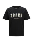 Jack  Jones Tricou JACK &JONES Recharge Front 42678 - Negru