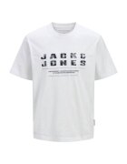 Jack  Jones Tricou JACK &JONES Recharge Front 42683 - Alb