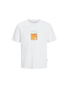 Jack  Jones Tricou JACK &JONES Split Graphic Front 40310 - Alb