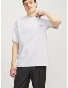 Jack  Jones Tricou lejer cu detaliu text - Negru/Alb optic