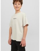 Jack & Jones Tricou lejer cu text - Bej deschis
