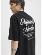 Jack  Jones Tricou lejer de bumbac cu imprimeu logo - Negru