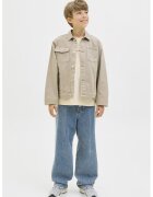Jack & Jones Tricou lejer din bumba cu broderie - Portocaliu pal
