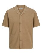Jack  Jones Tricou Polo barbati Jack Jones - 12268226 - Bumbac/Poliester reciclat - Bej - Bej