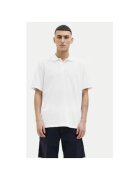 Jack  Jones Tricou polo barbati Jack Jones - 12270150 - Bumbac/Poliester - Alb - Alb