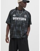 Jack  Jones Tricou polo cu imprimeu text - Alb/Negru/Gri antracit