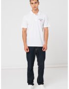 Jack  Jones Tricou polo din material pique Alfie - Alb optic