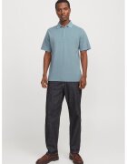 Jack & Jones Tricou polo din material pique William - Albastru deschis