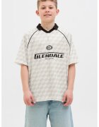 Jack  Jones Tricou polo lejer - Alb fildes/Negru stins