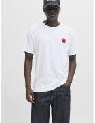 Jack & Jones Tricou regular-fit cu decolteu la baza gatului - Rosu/Alb