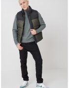 Jack & Jones Vesta cu vatelina si fermoar - Verde/Negru