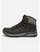 Jack Wolfskin Ghete de piele nabuc pentru drumetii Refugio Prime - Negru/Gri inchis