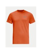 Jack Wolfskin Tricou barbati 1808382 - Bumbac organic - Portocaliu - Portocaliu
