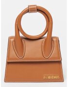 JACQUEMUS Geanta crossbody de piele Le Chiquito - Maro deschis