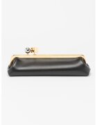 JACQUEMUS Geanta plic din piele The Salon - Negru