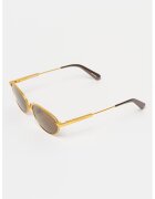 JACQUEMUS Ochelari de soare cu rama metalica Alba - Auriu/Maro inchis