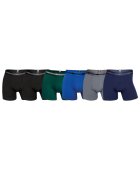 jbs Set de boxeri cu logo - 6 perechi - Verde/Negru/Gri/Albastru
