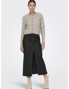 JdY Cardigan tricotat fin cu nasturi - Bej melange