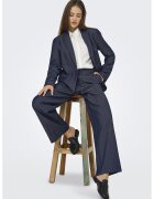 JdY Pantaloni regular fit cu talie inalta - Albastru inchis