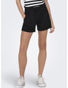 JdY Pantaloni scurti cu snur si buzunare laterale - Negru