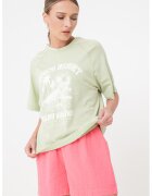 JdY Tricou supradimensionat cu imprimeu si maneci raglan - Verde pal