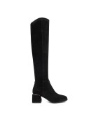 JENNY Cizme dama - model CEO-HY2403-1 - piele de caprioara - negru