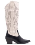 Jenny Fairy Cizme dama - 590559 - Piele ecologica - Bej / Negru -