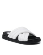 Jenny Fairy Papuci flip-flop dama - Piele ecologica - Alb - Alb