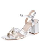 JENNY Sandale cu toc dama - SX108-01 - argintiu