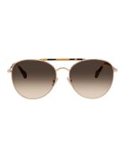 Jimmy Choo Ochelari de soare stil aviator Abbie