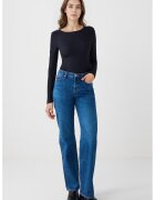 JIMMY KEY Blugi regular fit cu talie inalta - Albastru royal