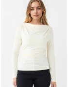 JIMMY KEY Bluza cambrata cu fronseuri - Alb murdar