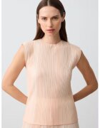 JIMMY KEY Bluza cu decolteu la baza gatului - fara maneci - cu aspect texturat - Piersica