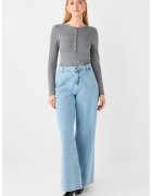 JIMMY KEY Bluza cu fenta cu nasturi - Gri antracit