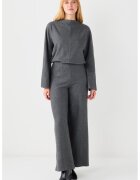JIMMY KEY Bluza de trening cu maneci cazute - Gri inchis melange