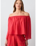 JIMMY KEY Bluza lejera cu decolteu pe umeri - Rosu vermillion