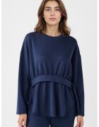 JIMMY KEY Bluza lejera din amestec de modal cu cordon - Bleumarin