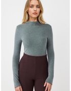 JIMMY KEY Bluza slim fit - Gri inchis melange