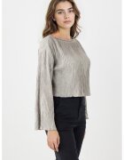 JIMMY KEY Bluza texturata cu maneci evazate - Grej