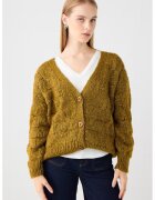 JIMMY KEY Cardigan din amestec de lana cu decolteu in V - Verde masliniu