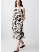 JIMMY KEY Fusta cu model floral si buzunare laterale - Negru/Bej