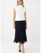 JIMMY KEY Fusta midi cu dantela - Negru