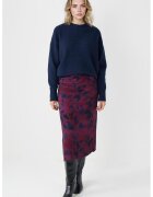 JIMMY KEY Fusta midi cu model - Albastru inchis/Roz zmeuriu
